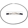 Rubber Cord Necklace Black 18"