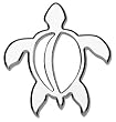 Tropi-Cals - Turtle Chrome Emblem Decal