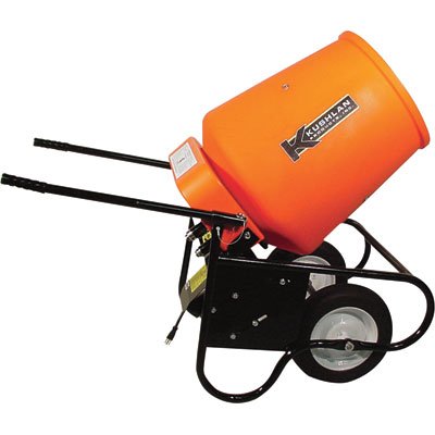 Kushlan Electric Portable Concrete Mixer with 3.5 Cubic Foot DRUM
