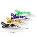 Queentools Transparent Alligator Hair Clips Hair Clamps Plastic for Women and Girl Professional Sectioning Hair Grip DIY Hair Accessories Multicolor Non-Slip for Thick Hair, Pack of 12pcs