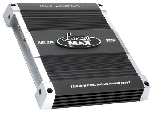 LANZAR MXA214 800 Watt 2 Channel Bridgeable MOSFET Amplifier