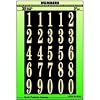 Self-Stick Numbers, 2" Black & Gold