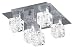 Cool Ice Halogen Flush Chrome Fitting With Ice Glass 5x20 Watt Lamps