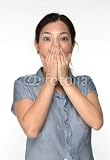 Wallmonkeys Peel and Stick Wall Decals - Asian Woman Surprised - Removable Graphic