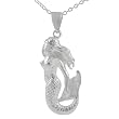 Sterling Silver Mermaid Pendant