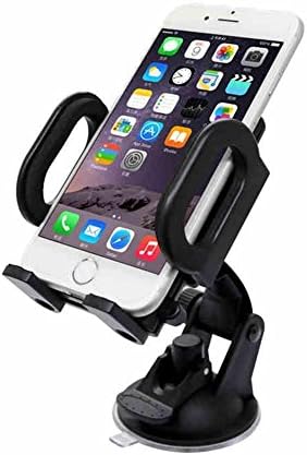2-in-1 Universal Mobile Phone/GPS Car Mount,Holder,Air Vent and Windshield Smartphone Mount - Fits iPhone 4 5 6 6+ 6s 6s+, Galaxy S6 S5 Note, and All Mobile Cell Phones