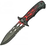 UPC 801608112146 product image for SZCO Supplies Dead Walker Flame Skull Knife, Red | upcitemdb.com