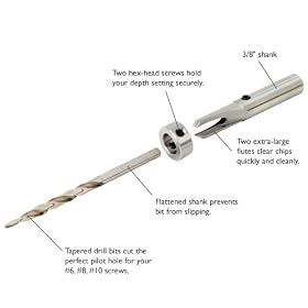 #5 Pro Tapered Countersink Bit by Rockler