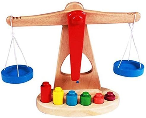 NEW!!! MONTESSORI MATERIALS Equipment Wooden Toy "scale" To Teach Weight And Balancing by POPOLO