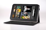 MoKo(TM) Clear-View Folio Cover Case With Multi-Angle Stand for Amazon Kindle Fire