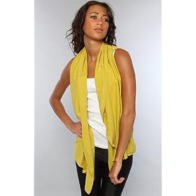 Buy Alternative Apparel The Rhoda Sleeveless Cardigan in Yellow,Sweaters for Women by Alternative