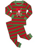 Leveret Santa Christmas 2 Piece Children Pajama 100% Cotton (Size 6M-14 Years)