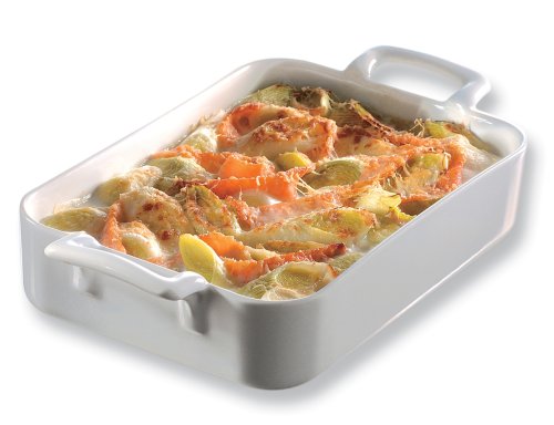 Childrens Toyshop  Kitchen & Housewares : Revol Belle Cuisine 3.8-Quart Rectangular Roasting Dish, White