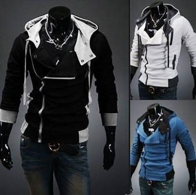 New Fashion Mens Hoddie Korean Male Sweatershirt Moleton Masculina 3 Colors men casaco costume assassins creed
