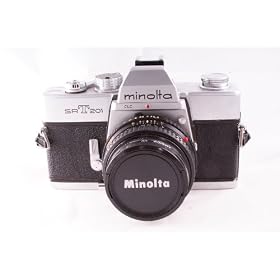 Click here to buy Minolta SRT 201 SLR 35mm Camera w  Minolta MD Rokkor-x 45mm 1:2 lens.