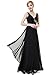Ever Pretty V-Neck Flowy Ribbon Sequined Waist Long Party Dress 09981