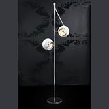 DESIGN 2 KUGEL STEHLEUCHTE LAMPE von DESIGN DELIGHTS stehlampe leuchte weiß standlampe