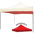 2 In 1 Reversible Canopy Red/White - 10'