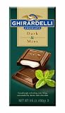 Ghirardelli Chocolate Bar, Dark & Mint, 3.5-Ounce Bars (Pack of 6)