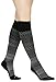 Diagonal Stripe Compression Socks Womens & Mens - Pair of Medical Grade 20-30 mmHg Graduated Sock Support Stockings - Ideal for Running & Athletic Wear, Pregnancy/Maternity, Flight & Travel