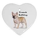 French Bulldog Ornament (Heart)