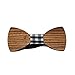 Hello Tie Men's Original Wood Color Wooden Bowtie Creative Present
