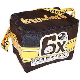 Pittsburgh STEELERS 6 Time Super Bowl Champions Insulated LUNCH BOX Bag