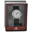 Timex 2H281 Men's Round Silver-Tone Easy Reader Dress Watch with Black Genuine Leather Band - Attractive GIFT BOX