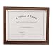 Nu-Dell 18811M Award-A-Plaque Document Holder, Acrylic/Plastic, 10-1/2 x 13 Inches, Walnut