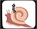 Decorated Mouse Pad with chimney, snail, cartoon, animal, residence