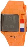Image of Puma Champion Netherlands Orange Rubber Strap With LCD Dial Watch