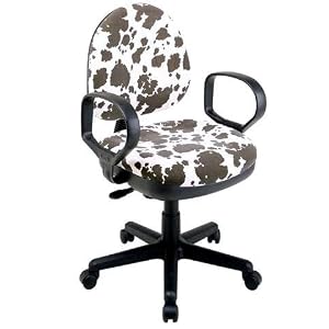 OSP Work Smart DH3405-243 Palomino Animal Print Office Task Desk Chairs with Loop Arms by Office Star