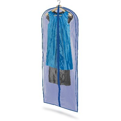 Closet Clothing Protector Storage Garment Bag (60Lx24W) In Clear w/ Blue - Honey Can Do #SFT-01280