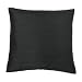 Home Solid-Color Silk Toss Pillow - Black