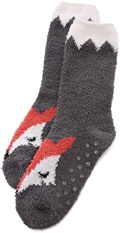 PJ LUXE Salvage Fox Plush Slipper Socks