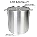 Thunder Group 60 Quart Aluminum Stock Pot, Silver