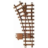 g scale plastic switch track - left hand single piece by NEWQIDA TOYS FACTORY