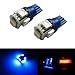 iJDMTOY 5-SMD 168 194 2825 T10 LED License Plate Light Bulbs, Ultra Blue