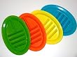 Taco Plate Set of 4 Green/blue/orange/yellow