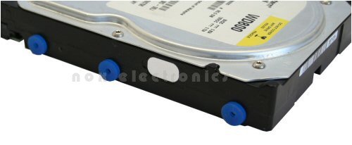 Rubber washers, InLine®, for decoupling of harddisks, 8 pcs.