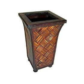 Buy 10 Wooden Square Planter in Brown by Cheungs Rattan now!