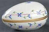 Herend Blue Garland (Pbg) Small Egg Box with Lid, Fine China Dinnerware
