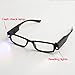 Happy Hours® Ultra Bright Full Black Frame Easy Touch Switch Dual LED Lighted Up Map Book Readers Reading Eye Glasses Eyeglass Spectacle Diopter Magnifier Light Up Presbyopic Glasses Hand Free + Batteries (Strength:+2.50 )