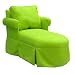 Teen Chaise Lounge-Msuede Kiwi