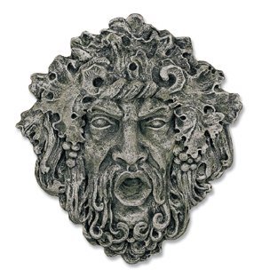 Ladybug 86026M Bacchus Wine God Plaque - Moss