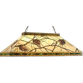 Meyda Tiffany 16690 Ceiling Light Fixture 39L Honey Pinecones Oblong Pendant by Meyda