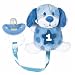 1st Birthday Boy Plush Pacifier Clip