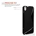 Caseflex HTC Desire 816 Case Black Silicone S-Line Cover