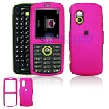Samsung Gravity T459 Cell Phone Hot Pink Rubber Feel Protective Case Faceplate Cover + Free LiveMyLife Wristband