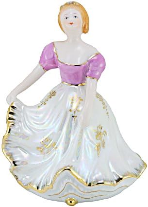 Lady Figurine Hand Bell - Pink